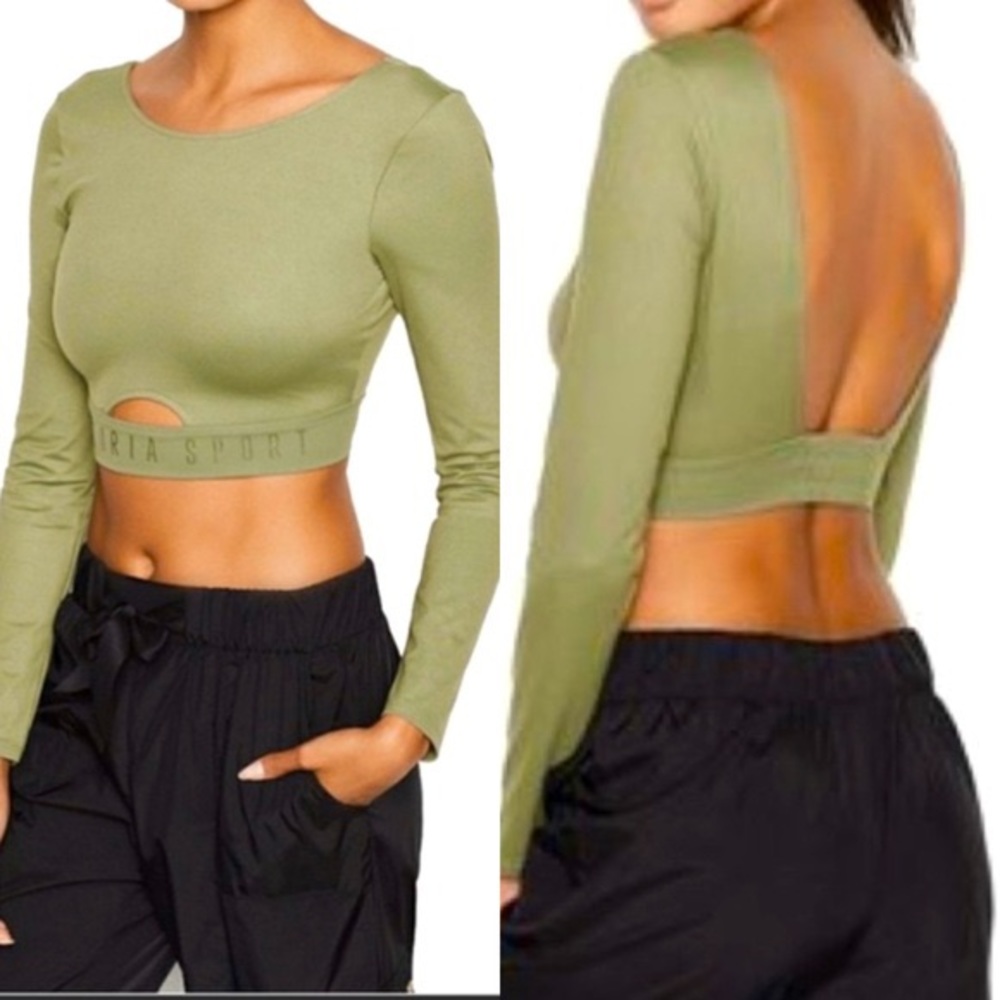 victoria’s secret sport cropped long sleeve